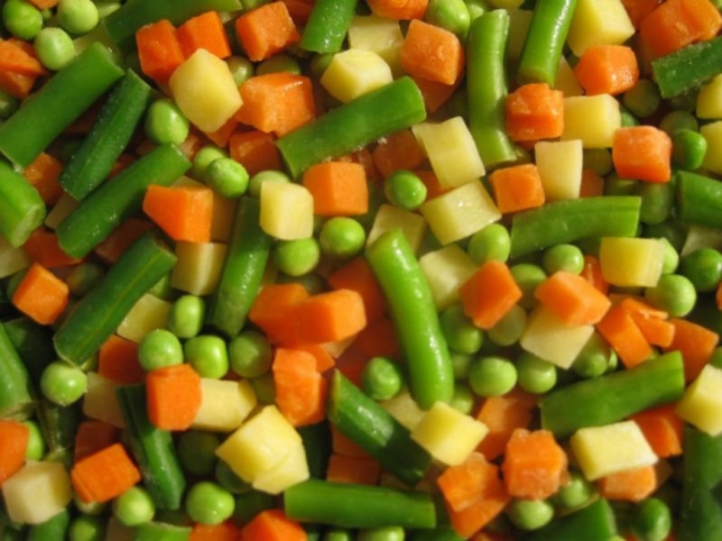 Green Peas, Carrots, potatoes, and Green Beans 5